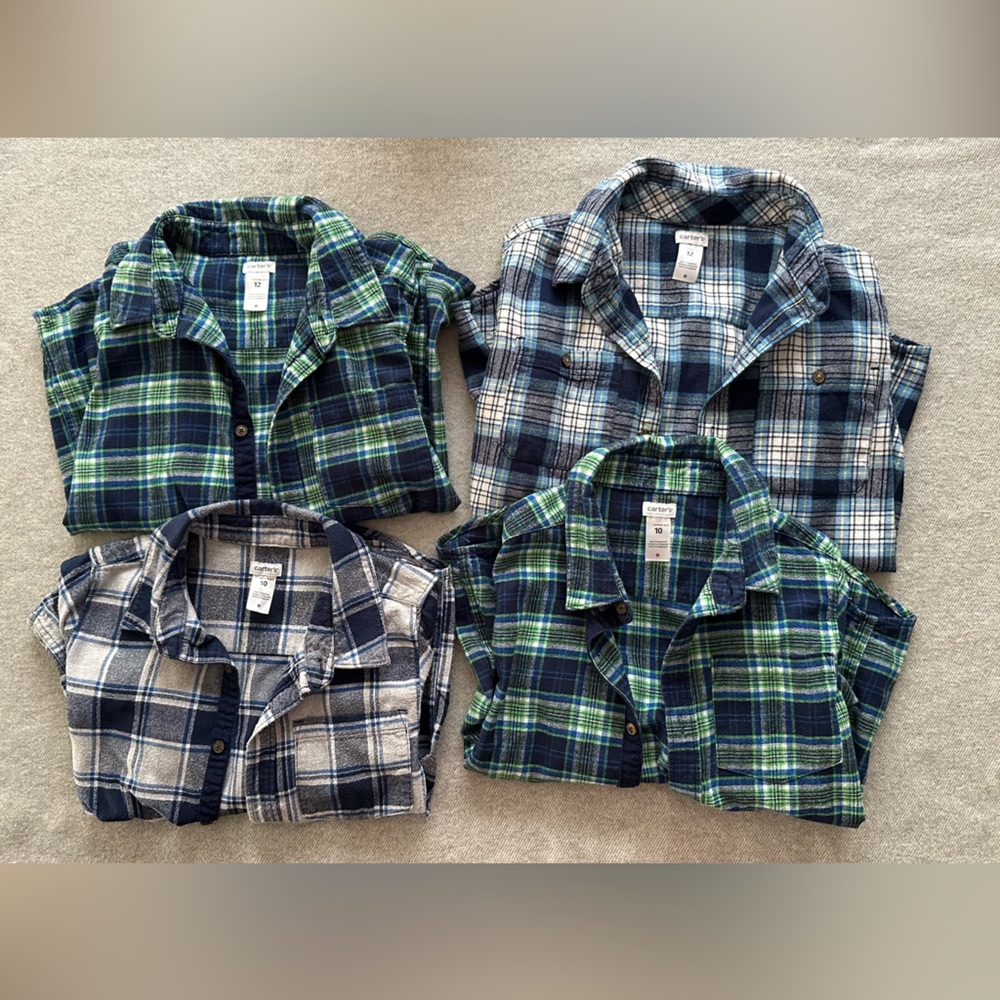 Carter’s Boys Paid Button Down Shirts